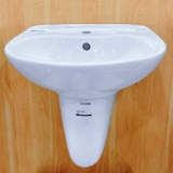 Lavabo chậu rửa mặt Ryoni L102 treo tường chân ngắn