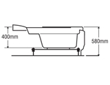 Bồn tắm góc Euroca EU4-1400 dài 1m4