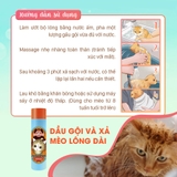 Dầu gội và xả mèo lông dài Lee&Webster