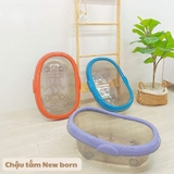 Chậu tắm newborn Sasa trong suốt cho bé