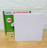 Đèn ốp trần vuông 16W - ánh sáng trung tính MPE viền trắng