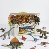 Mô hình khủng long mini cao su mềm Mideer Dinosaur Toys Set jurassic world T-rex spinosaurus