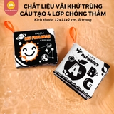 Sách vải cho bé sơ sinh 0 đến 12 tháng Lalala baby
