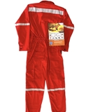 Quần Áo Bảo Hộ Lao Động - Loại Liền Quần - Màu Đỏ ( Hàng Có Sẵn)