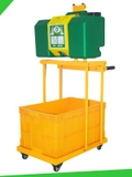 Combo Xe đẩy kèm bình rửa mắt khẩn cấp 30 lít