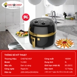 Nồi chiên không dầu Chef&Chef  9L (YJ- 933)