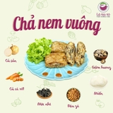 Nem vuông chay đông lạnh