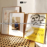 Khung tranh hợp kim nhôm cao cấp viền tròn qaha tranh – nhiều kích thước & đa dạng màu sắc