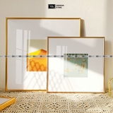 Khung tranh hợp kim nhôm cao cấp viền tròn qaha tranh – nhiều kích thước & đa dạng màu sắc