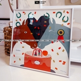 Khung tranh hợp kim nhôm cao cấp viền tròn qaha tranh – nhiều kích thước & đa dạng màu sắc