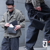 Knight Shoulder Bag - Túi Hộp Đeo Chéo Nam Da Microfiber Dệt Sợi Form Messenger Cross Bag Có Ngăn Đựng Thẻ Phong Cách Hàn Quốc Chính Hãng Jenoss