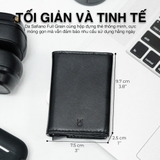 Dean - Ví Thông Minh & Box Đựng Thẻ Tự Động, Ví Da Nam Cao Cấp Gập Ba Mini Nhỏ Gọn Nhiều Ngăn Bóp Tiền Chính Hãng Jenoss