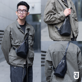 Mismo Dropbag - Túi Giọt Nước Đeo Chéo Nam Da Thật Messenger Cross Bag Canvas Tối Giản Thiết Kế Hàn Nữ Unisex Chính Hãng Jenoss