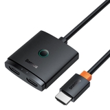 Thiết Bị Chia Cổng HDMI Baseus AirJoy Series 2-in-1 Bidirectional HDMI Switch Cluster Black