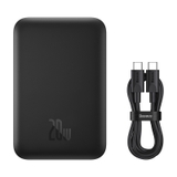 Pin Sạc Dự Phòng Không Dây OS-Baseus Magnetic Mini Wireless Fast Charge Power Bank 2022 (20W, Kèm dây C to C 30cm)