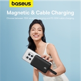 Sạc Dự Phòng Không Dây OS-Baseus Magnetic Mini Wireless Fast Charge Power Bank 10000mAh 20W/30W