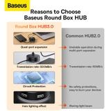 Hub Mở Rộng Kết Nối Baseus Airjoy round box HUB adapter