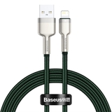 Cáp sạc nhanh, siêu bền Baseus Cafule Metal Series Lightning dùng cho iPhone/ iPad (2.4A, USB A to Lightning Fast charge Cable )