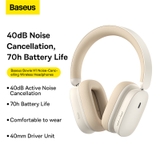 Tai Nghe Chụp Tai Không Dây, Chống Ồn Chủ Động Baseus Bowie H1 ANC ( Bluetooth 5.2 , GPS - APP Control, Nearly No-delay Noise-Cancelling Wireless Headphones)