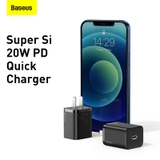 Bộ Sạc Nhanh Baseus Super Si Quick Charger 1C 20W (Chân cắm dẹp CN)