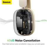 Tai Nghe Chụp Tai Không Dây, Chống Ồn Chủ Động Baseus Bowie H1 ANC ( Bluetooth 5.2 , GPS - APP Control, Nearly No-delay Noise-Cancelling Wireless Headphones)