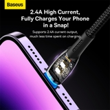 Cáp Sạc Baseus Glimmer Series Fast Charging Data Cable USB to iP 2.4A