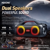 Loa Bluetooth WEKOME Dual Speakers POWERFUL SOUND D38 Bluetooth Speaker