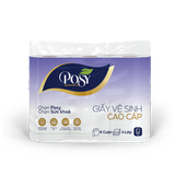 Giấy vệ sinh Posy cao cấp (6 cuộn, 4 lớp).