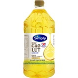 Dầu gạo lứt nguyên chất-Simply, can (2lít),