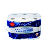 Giấy vệ sinh Watersilk, có lõi (12cuộn, 3lớp, có lõi).