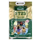 Gạo ST25 lúa tôm, gạo ngon thượng hạng-AI, túi (5kg),