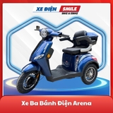 Xe ba bánh điện Arena màu xanh dương, xe ba bánh điện HCM, xe điện cho người lớn tuổi