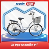 Xe Đạp 24 An Nhiên mầu trắng