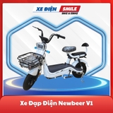 Xe đạp điện Newbeer v1 màu trắng ngọc trinh