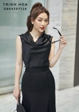 Set bộ mùa hè với thiết kế áo sát nách cổ đổ sang chảnh