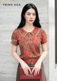 Áo sơ mi nữ mùa hè kiểu dáng bo đai 2 màu hot
