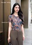 Áo sơ mi nữ mùa hè kiểu dáng bo đai 2 màu hot