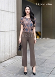 Áo sơ mi nữ mùa hè kiểu dáng bo đai 2 màu hot