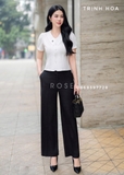 Dáng áo croptop cộc tay cho nàng công sở 2 màu
