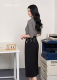 Áo sơ mi nữ hoạ tiết kẻ trẻ trung, sang chảnh