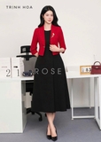 Áo vest nữ dáng lửng khoác ngoài váy 3 màu