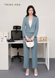 Set 🔥quần áo vest nữ dáng ngắn trẻ trung 2 màu hot 🔥