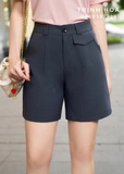Quần short nữ cạp cao chất liệu vải cao cấp 2 màu