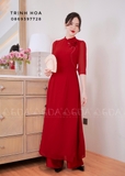 Mẫu áo dài đỏ đẹp và sang trọng