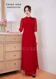 Mẫu áo dài đỏ đẹp và sang trọng