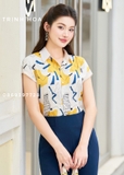Áo sơ mi nữ cộc tay cổ đức công sở mùa hè 3 màu