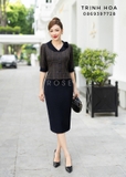 Set bộ nữ công sở thanh lịch gam màu đen