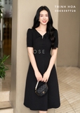 Đầm nữ màu đen dáng xoè sang chảnh