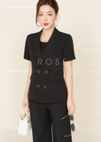 Bộ vest, áo vest blazer nữ đẹp phối cùng quần tây ống suông