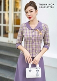 Set bộ công sở thanh lịch gam màu tím